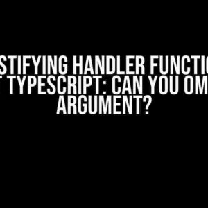 Demystifying Handler Functions in React TypeScript: Can You Omit the Argument?