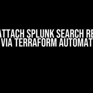 How to Attach Splunk Search Results in Jira via Terraform Automation?