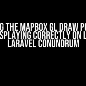 Solving the Mapbox GL Draw Polygon Not Displaying Correctly on Load in Laravel Conundrum