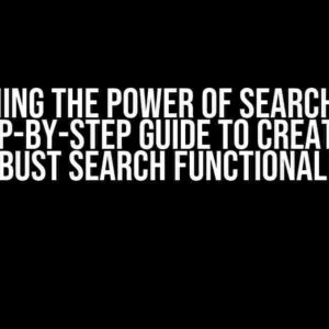 Unleashing the Power of Searchbar API: A Step-by-Step Guide to Creating a Robust Search Functionality